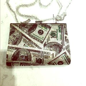 New INC Benjamin Franklin $100 money crossbody bag